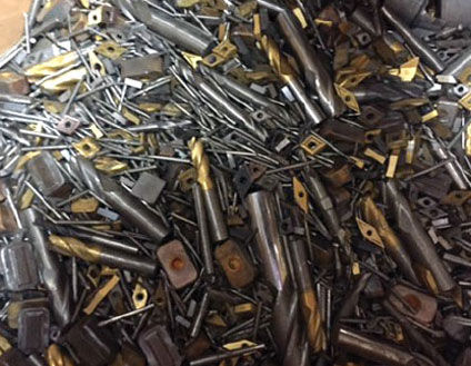 Tungsten Carbide Cutting Tools from Drills and Inserts Recycling